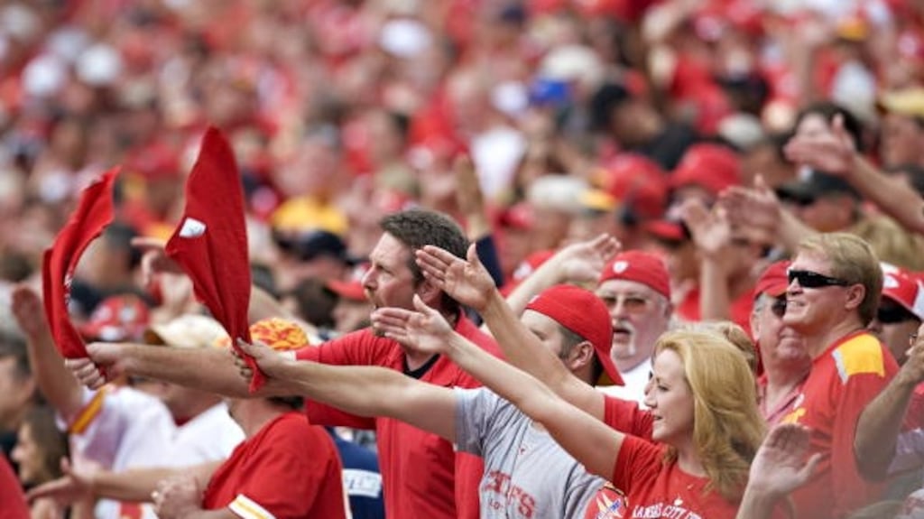 The Kansas City Chiefs are “engaged in a thorough review process of the Arrowhead Chop”. File photograph: Getty Images