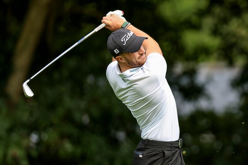 Alex Maguire at the 2025 Amgen Irish Open in the K Club on Friday. Photograph: Tom Maher/Inpho