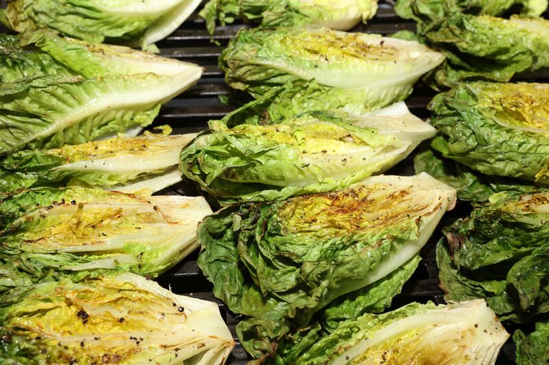 Dress barbecue lettuce with salsa rossa. Photograph: iStock