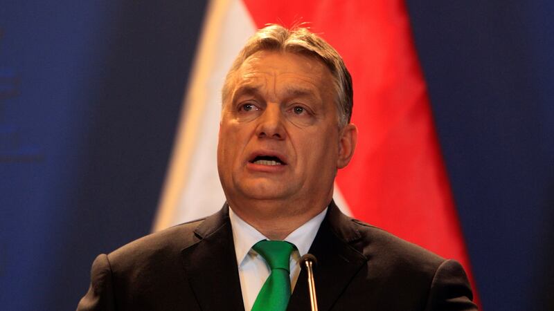 Hungary’s prime minister Viktor Orban. He has instructed intelligence agencies to investigate a “Soros empire” that he claims threatens national interests. Photograph: Bernadett Szabo/Reuters