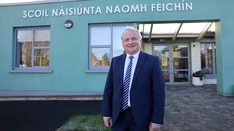 Bryan Collins, principal ofScoil Náisiúnta Naomh Feichín, Termonfeckin, Co Louth. Photograph: Dara Mac Dónaill