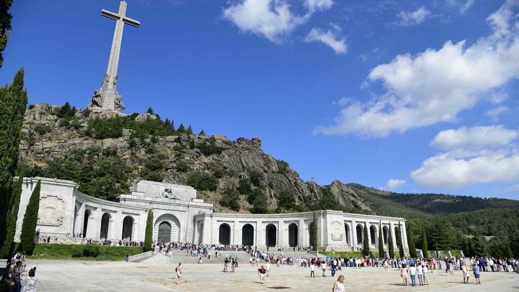 The basilica at the Valley of the Fallen in San Lorenzo del Escorial near Madrid, where Francisco Franco is buried.  Photograph: Javier Soriano/AFP/Getty Images