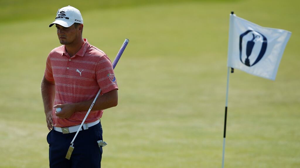 Bryson DeChambeau during a practice round at Royal Birkdale before the Open Championship. Photo: Paul Childs/Reuters
