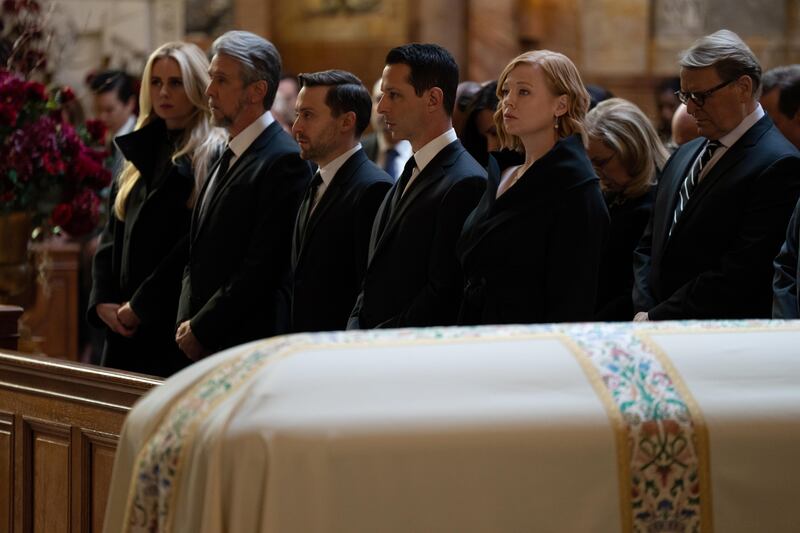 Succession: Logan's funeral. Photograph: Sky/HBO
