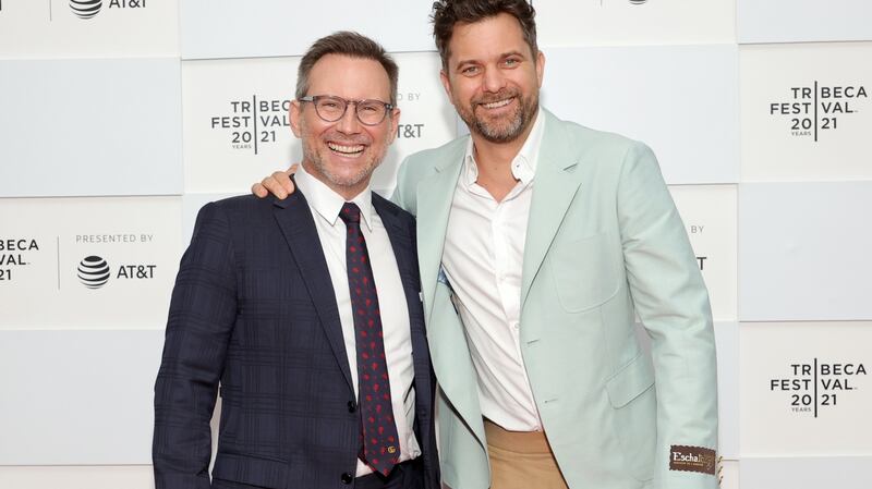 Christian Slater and Joshua Jackson at the Tribeca Festival Premiere of ‘Dr Death’ in New York City. Photograph: Dia Dipasupil/Getty Images for Tribeca Festival