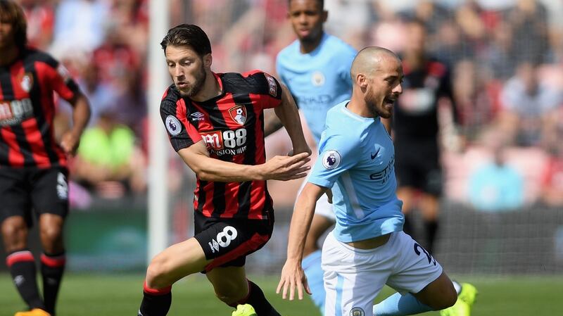 Harry Arter has picked up two bookings in Bournemouth’s opening three league fixtures. Photograph: Mike Hewitt/Getty