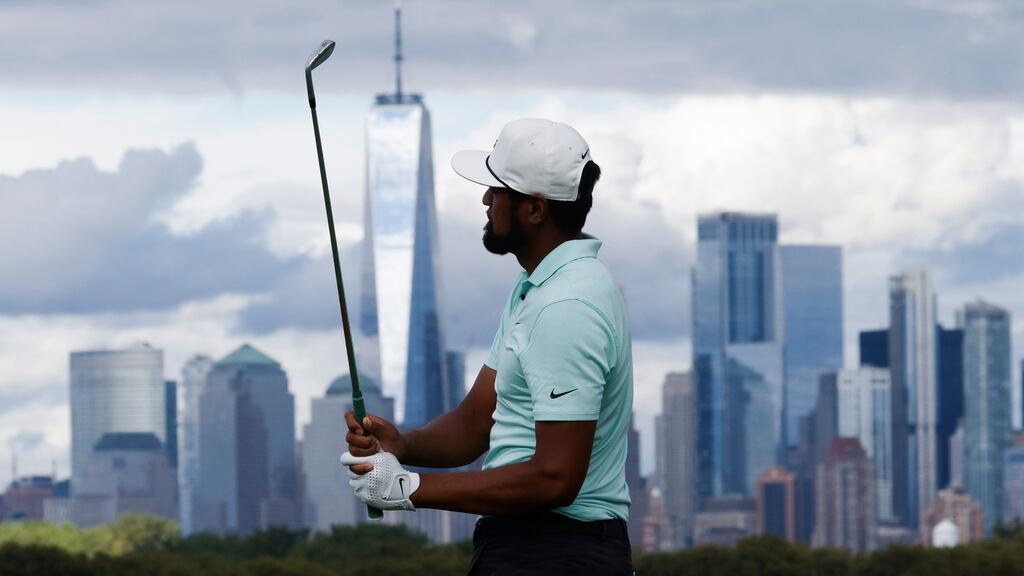 Tony Finau won his second PGA Tour title in a play-off, edging Cameron Smith. Photograph: Justin Lane/EPA