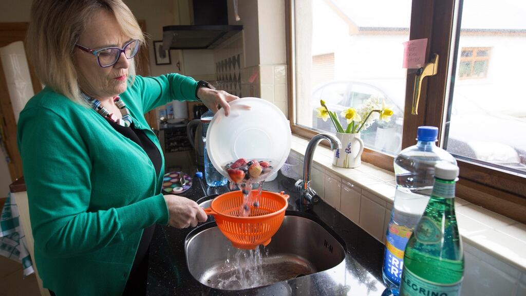 Helen Rochford-Brennan in her Tubbercurry home, Co Sligo, where precautions must be taken when using the water. Photograph Brian Farrell/The Irish Times