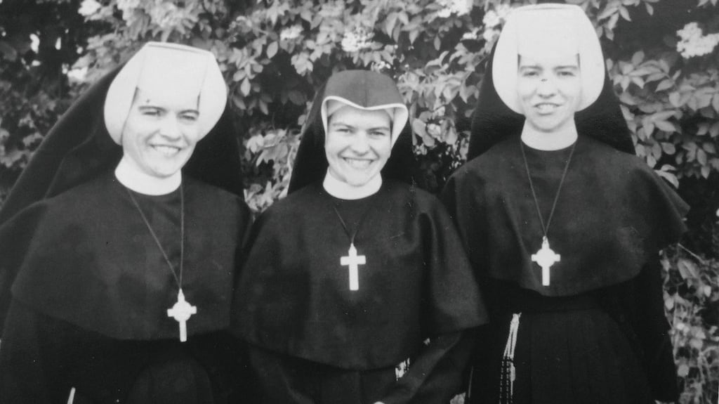 Sister Josephine (left), Sister Gabrielle (right) (and their youngest sister Ann (centre), who later left religious life. Photo courtesy of the Murray family