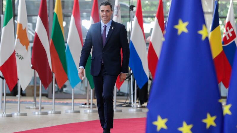 Spain’s prime minister Pedro Sanchez was among those at the summit in Brussels on June 20th.Photograph: Stephanie Lecocq