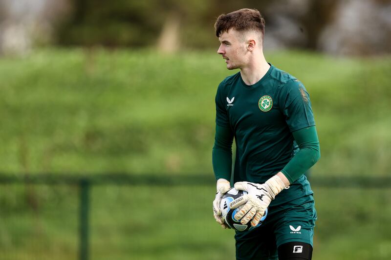 Brighton's Killian Cahill plays with the Republic of Ireland Under 21 Squad. Photograph: Ben Brady/Inpho