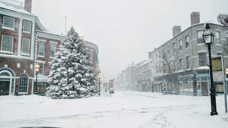 Portsmouth in New Hampshire, where Gary Haugh lives, got about a foot of snow on Thursday.