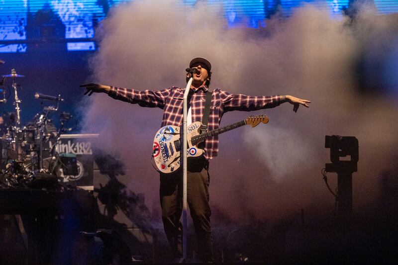 Blink-182: Tom DeLonge. Photograph: Tom Honan