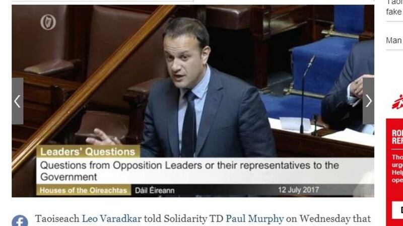In the Dáil, Leo Varadkar tells Paul Murphy, acquitted in the Jobstown trial: “you’re not a victim”