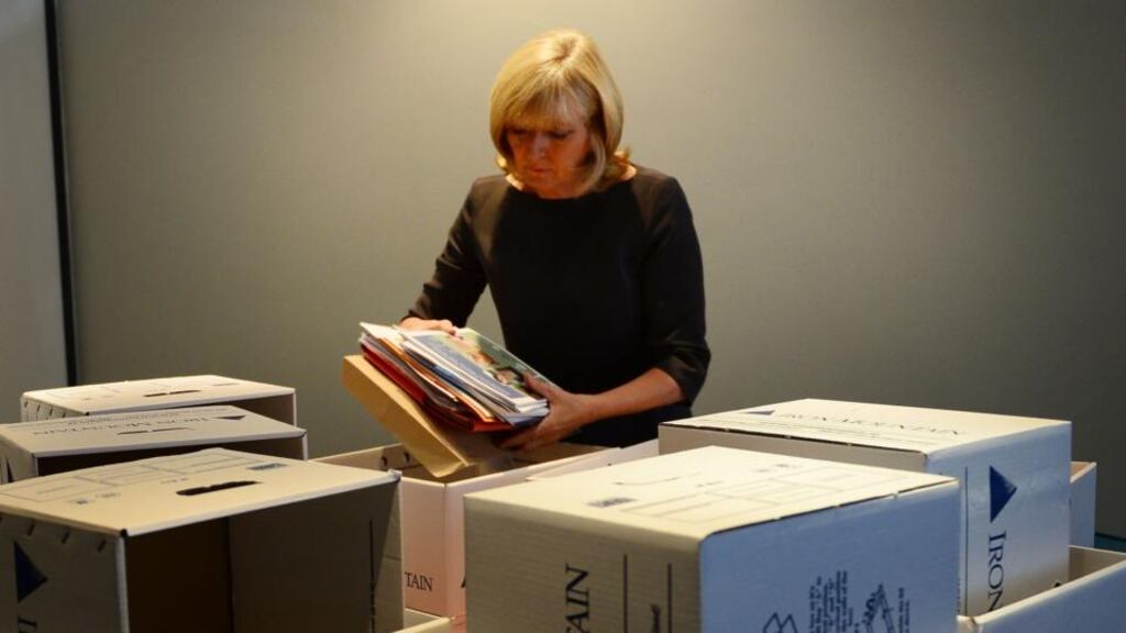 Outgoing ombudsman Emily O’Reilly pictured as she published her final report before taking up the role of European Ombudsman at the European Parliment in Strasbourg. Photograph: Bryan O’Brien/The Irish Times