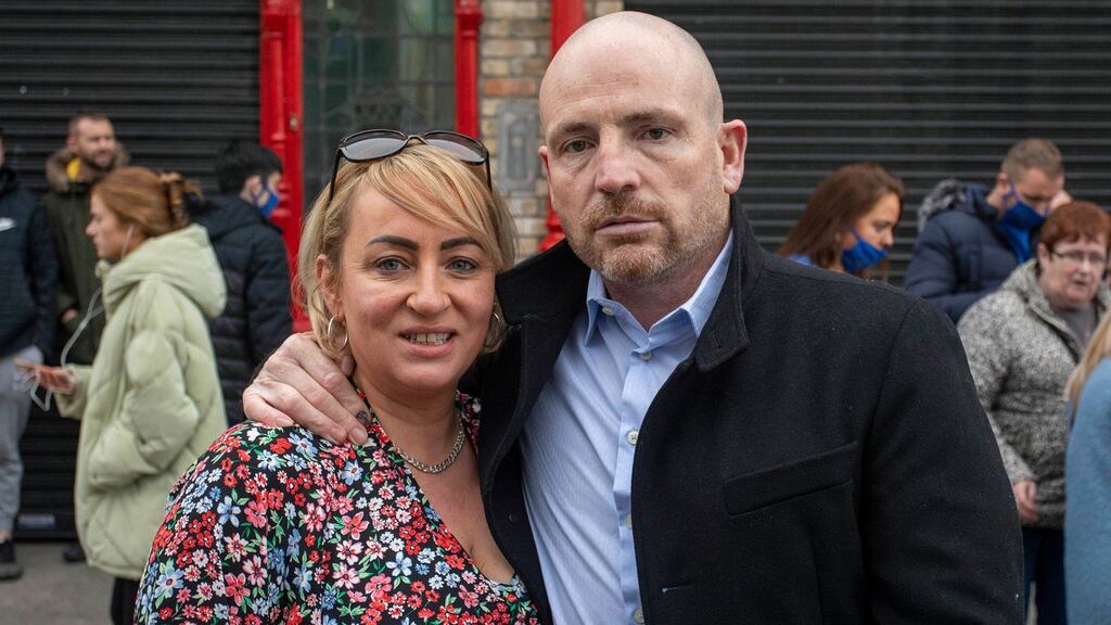 Tracey Tully and Kevin Sheehy Snr, the parents of murder victim and Irish boxing champion Kevin Sheehy. Photograph: Collins Courts