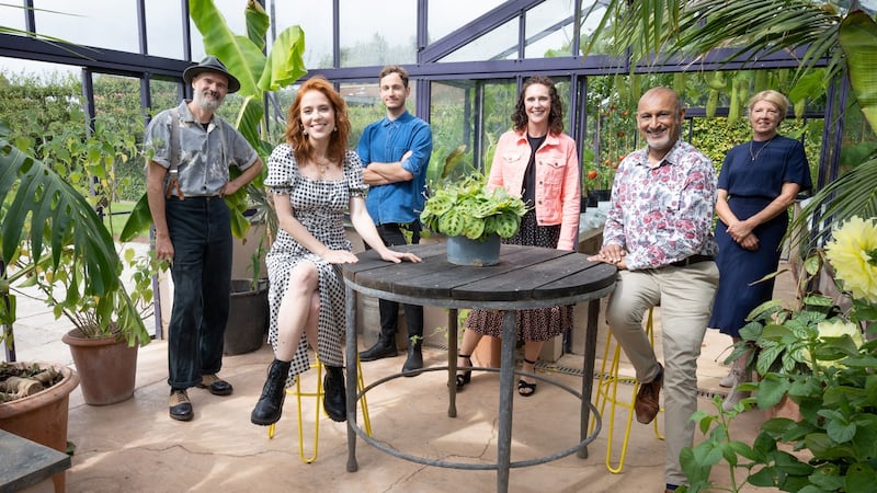 The ‘Your Garden Made Perfect’ team of designers with series presenter Angela Scanlon