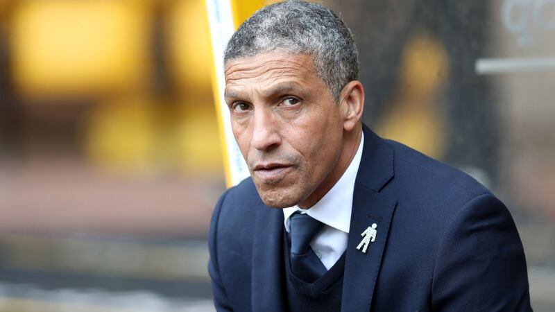 Chris Hughton signed a new four-year contract after Brighton were beaten in the playoff final last year. Photo: Martin Rickett/PA