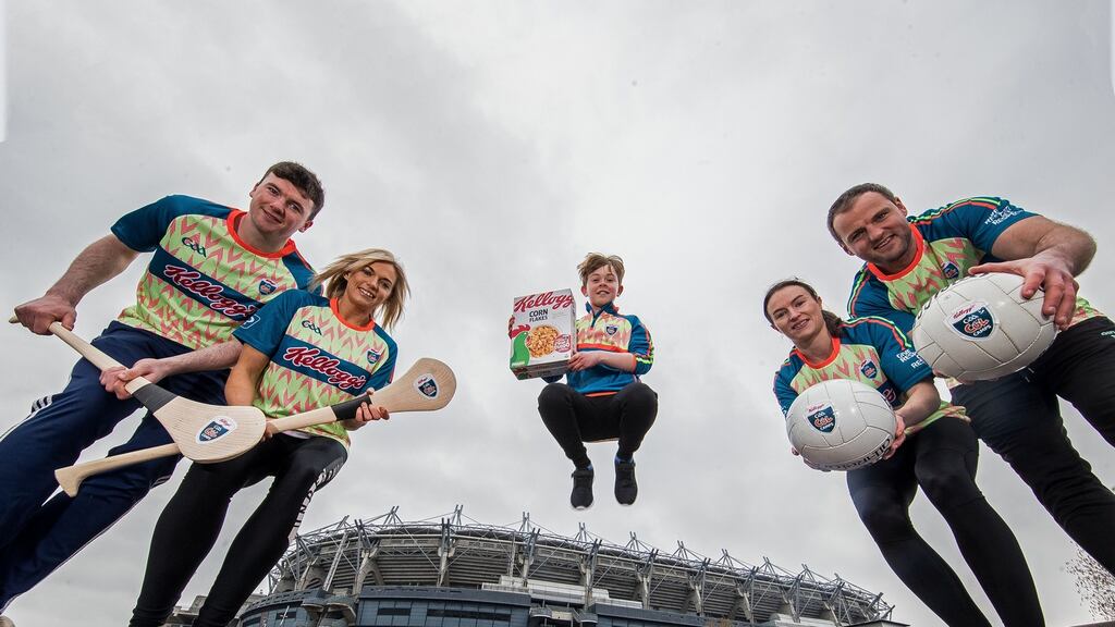 Declan Hannon, Sarah Dervan, Sean Wade, Sinead Ahearn and Michael Murphy at the launch of last year’s Cúl Camps. Photo: Billy Stickland/Inpho