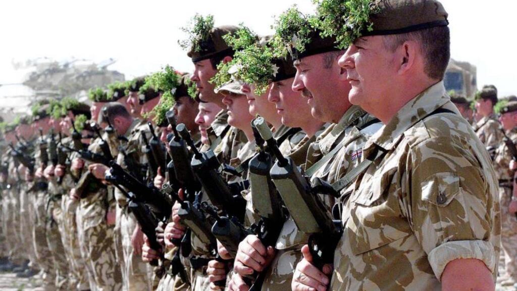 Garda Eireannach, as they call themselves, already have a kit designed by O’Neill’s. Their socks include their nickname ‘the Micks’. Archive photograph: Mark Richards/Reuters