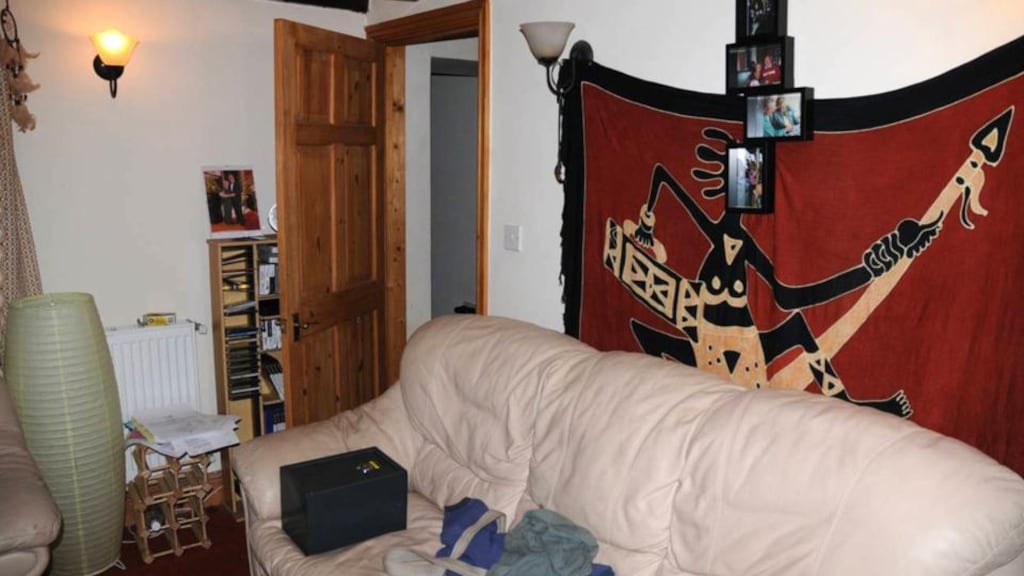 Undated handout photo issued by Dyfed Powys Police of the lounge in the home of Mark Bridger as the jury in the April Jones murder trial visited his house and a number of other sites which feature in Bridger’s trial.