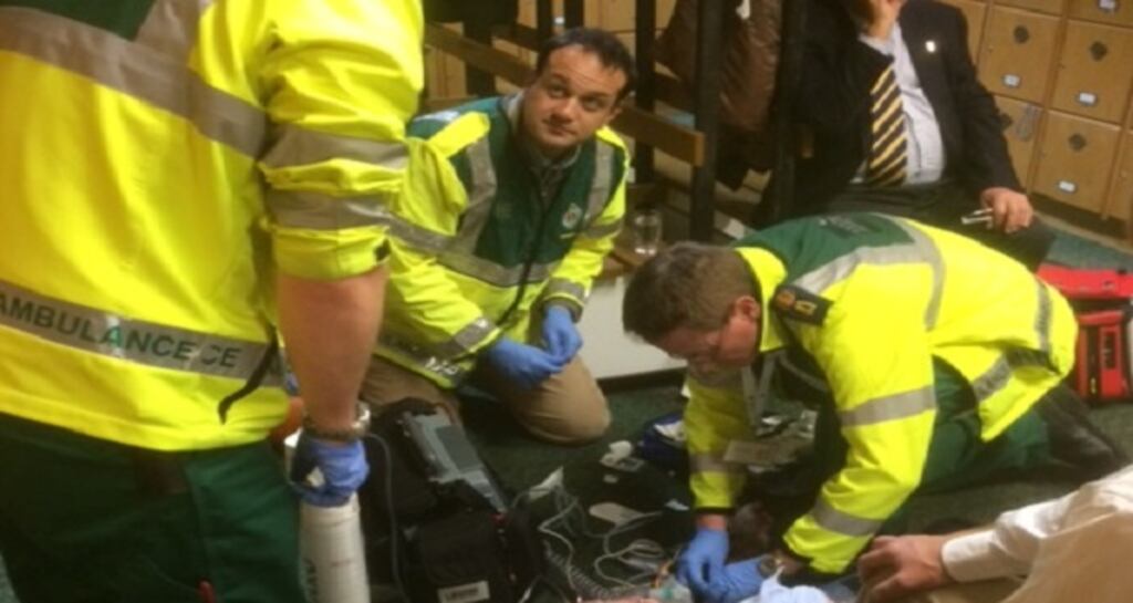Minister for Health Leo Varadkar was part of a first responder team that treated a patient in Dublin on Saturday night.