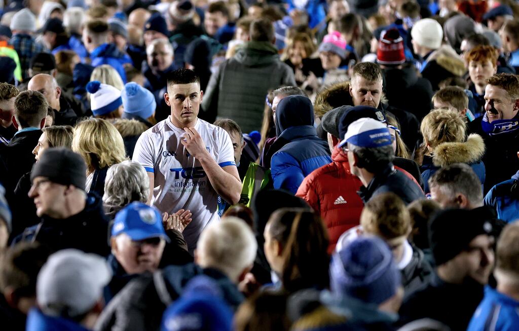 Waterford captain Conor Prunty exits the pitch in Semple Stadium after his side's win over Cork in the National Hurling League Division 1 final at Semple Stadium last April. Photograph: James Crombie/Inpho