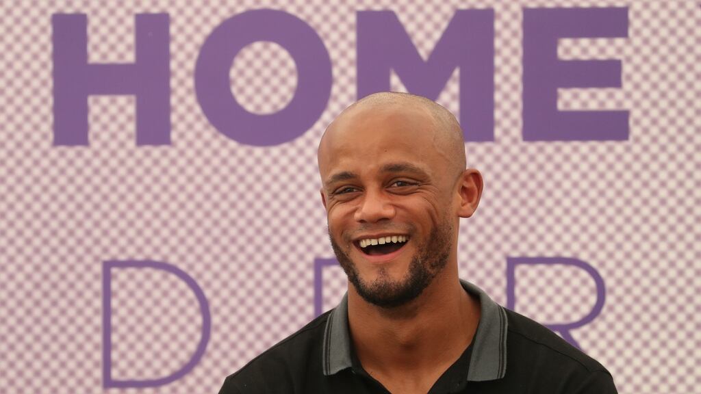 Vincent Kompany: “I have the chance to make my mark here and I’m proud that I have that opportunity.” Photograph: Yves Herman/Reuters
