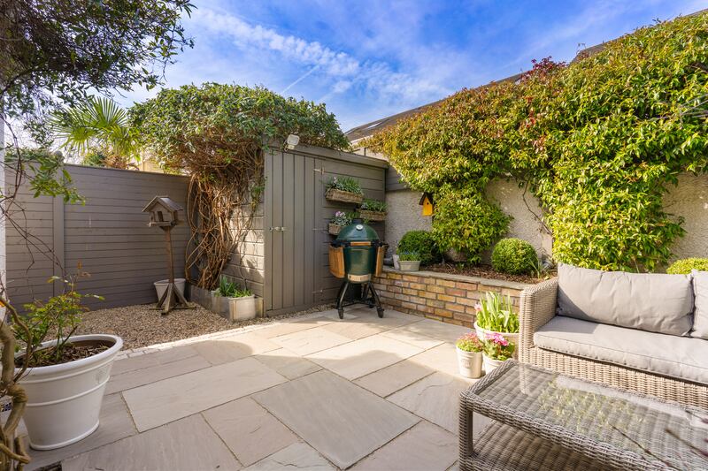 Rear garden has a westerly orientation