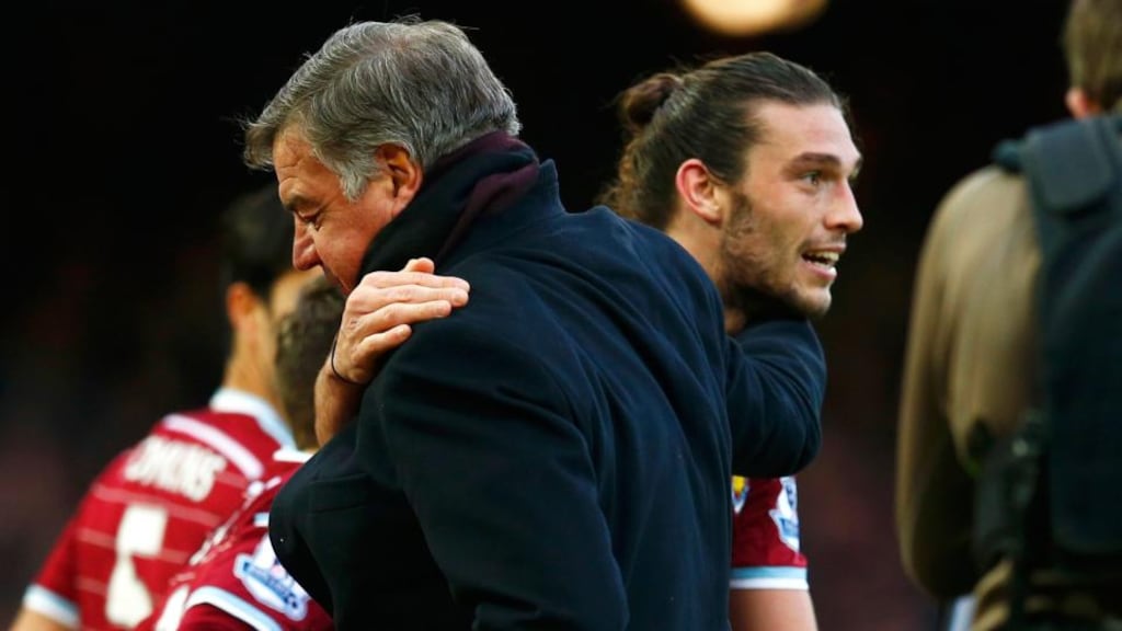 West Ham United manager Sam Allardyce is not thinking of qualifying for the Champions League, yet  with Andy Carroll returning to form things could change on that front in January. Photograph: Eddie Keogh/Reuters