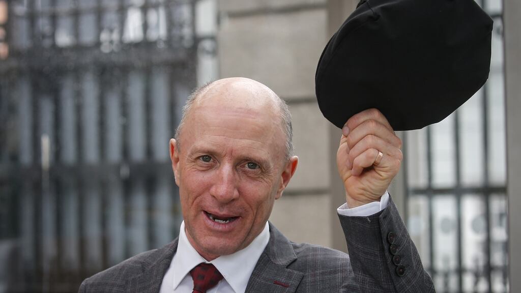 Michael Healy Rea TD, pictured at Leinster House last year, said the publicity sign was ‘demountable’ and had a number of uses. Photograph by Crispin Rodwell for the Irish Times