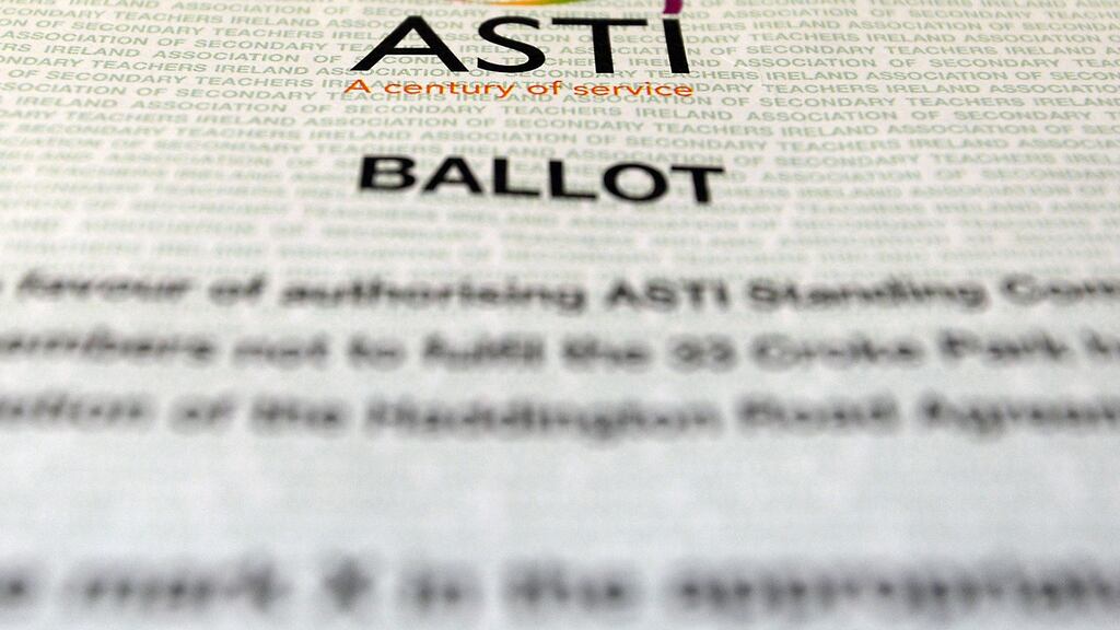 The ASTI union withdrew a planned ballot by members. Photograph: Brenda Fitzsimons