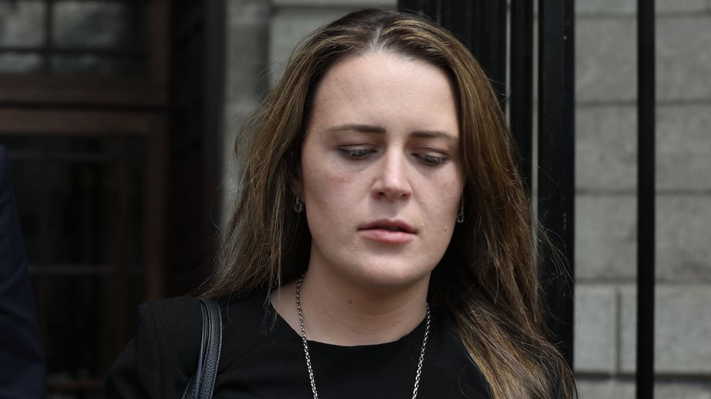 Sinead Lay is pictured at the Four Courts on Friday following her High Court action. Photograph: Collins Courts.