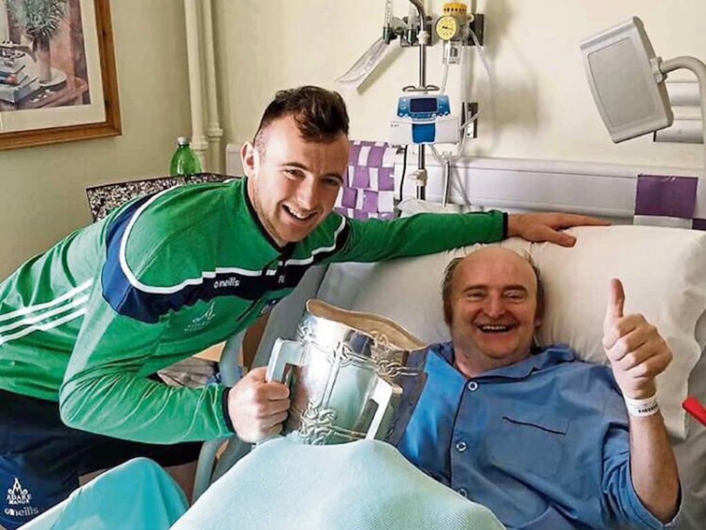 Limerick All-Ireland winner Richie English with his father Paddy.
