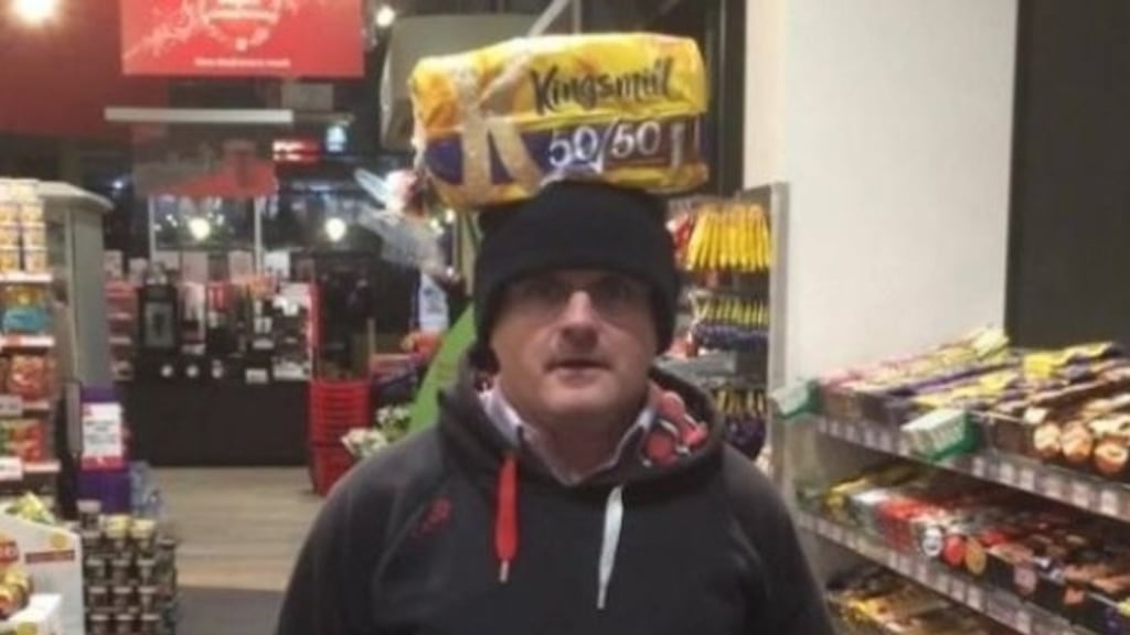 Sinn Féin announced on Monday that Mr McElduff had been suspended for three months for posting a video on Twitter featuring him with a loaf of Kingsmill bread on his head.