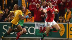 George North apologises for try-scoring taunt