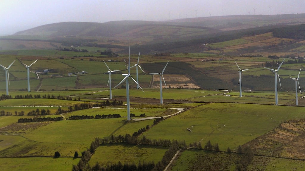 Irish wind farms have the capacity to generate 3,736 megawatts of electricity, the equivalent of nine average-sized power plants. Photograph: David Sleator