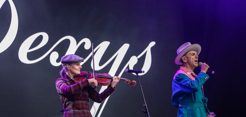 Dexys performing at Forest Fest. Photograph: Kevin E Byrne