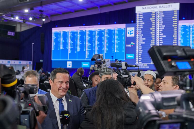 John Steenhuisen, leader of the Democratic Alliance (DA). Photograph: Waldo Swiegers/Bloomberg