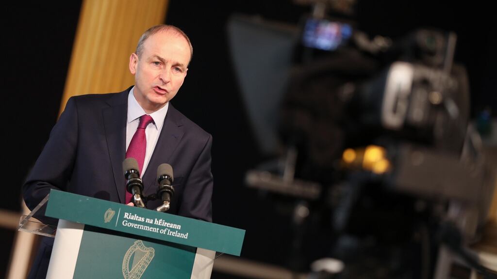 Taoiseach Micheál Martin has claimed that Sinn Féin representatives were ‘summoned’ to the funeral of veteran republican Bobby Storey in defiance of coronavirus restrictions in a planned effort to push a political message ‘down everyone’s throats’. File photograph: Julian Behal Photography/PA Wire.