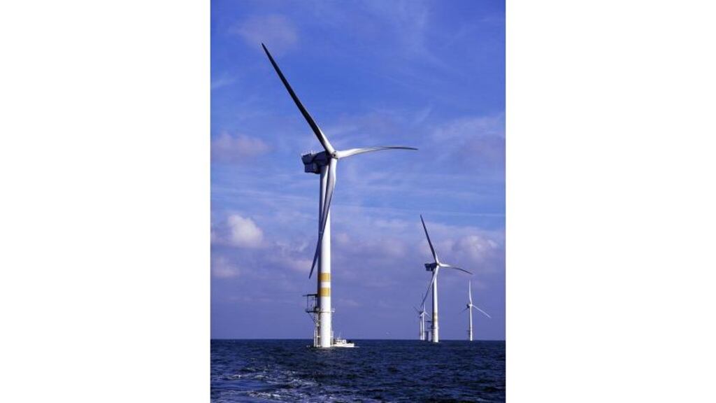 The Arklow banks wind park project.Denmark produces 18 per cent of its electricity from wind energy, the Republic 1 per cent