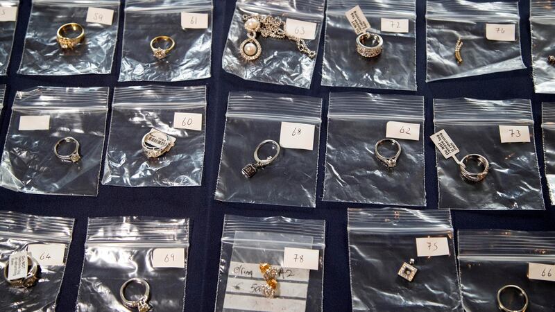 Stolen pieces gardaí wish to reunite with owners. Photograph: Collins