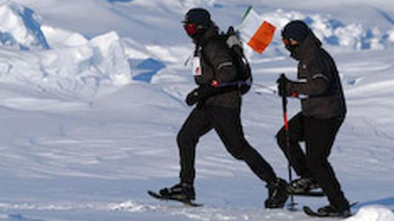 Mark Pollock became the first blind person to race to the South Pole