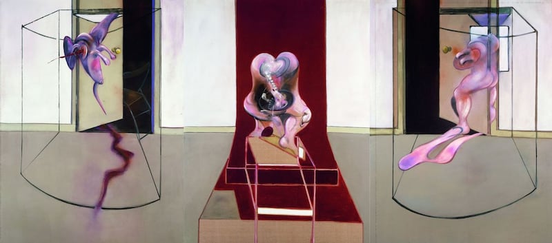 Francis Bacon’s Triptych Inspired by the Oresteia of Aeschylus, from 1981. © The Estate of Francis Bacon/All rights reserved/ADAGP, Paris, and Dacs, London, 2019