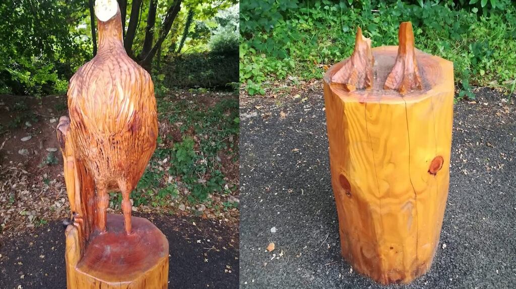 Vandals have destroyed two wooden bird sculptures located along a walkway in Killarney National Park.