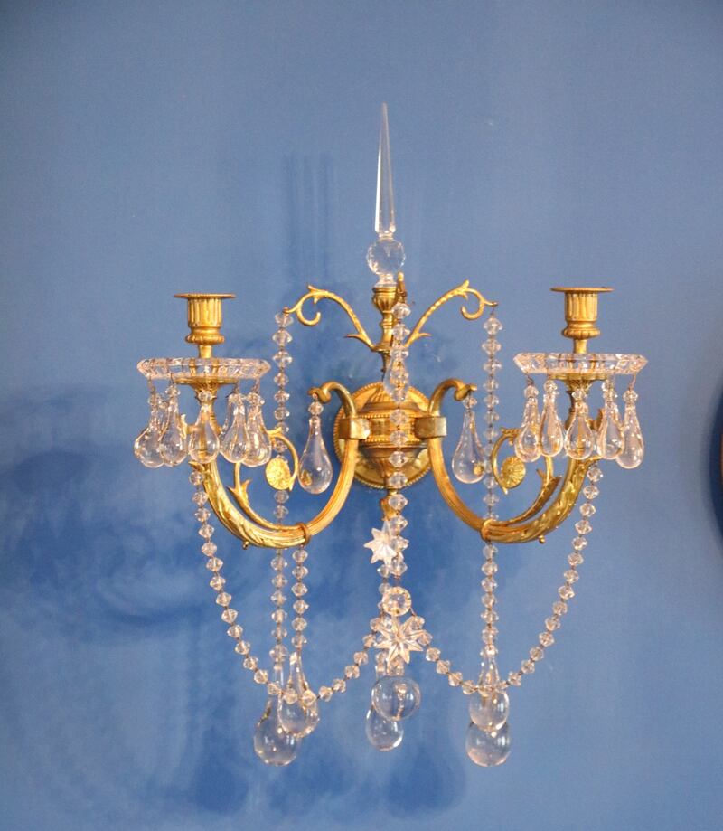 Lot 239, Baccarat crystal wall sconces