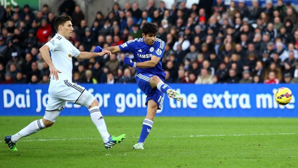 Chelsea forward Diego Costa has been named in the PFA Premier League team of the year. Photo: Richard Heathcote/Getty Images