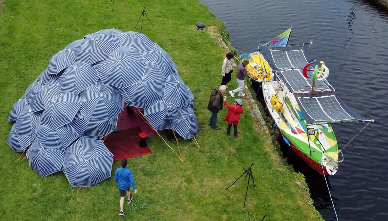 Denis Conolly and Anne Cleary's Eco Showboat has been touring Ireland since 2022. Photograph: School of Looking