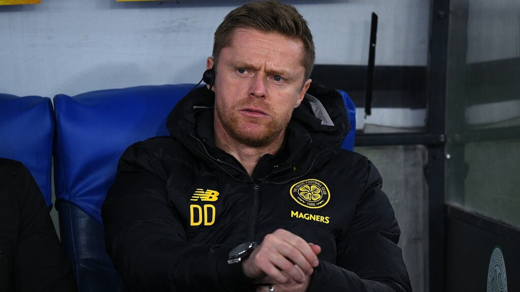 Damien Duff will leave his role with Celtic to concentrate on Ireland. Photo: Giuseppe Maffia/NurPhoto via Getty Images