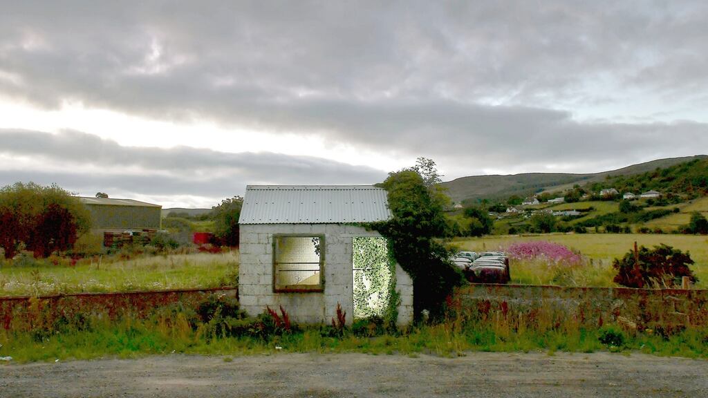 A former customs guard hut: In his introduction, James Conor Patterson’s view is the Border “has done more harm than good” – but not all his contributors need agree. Photograph: Charles McQuillan/Getty